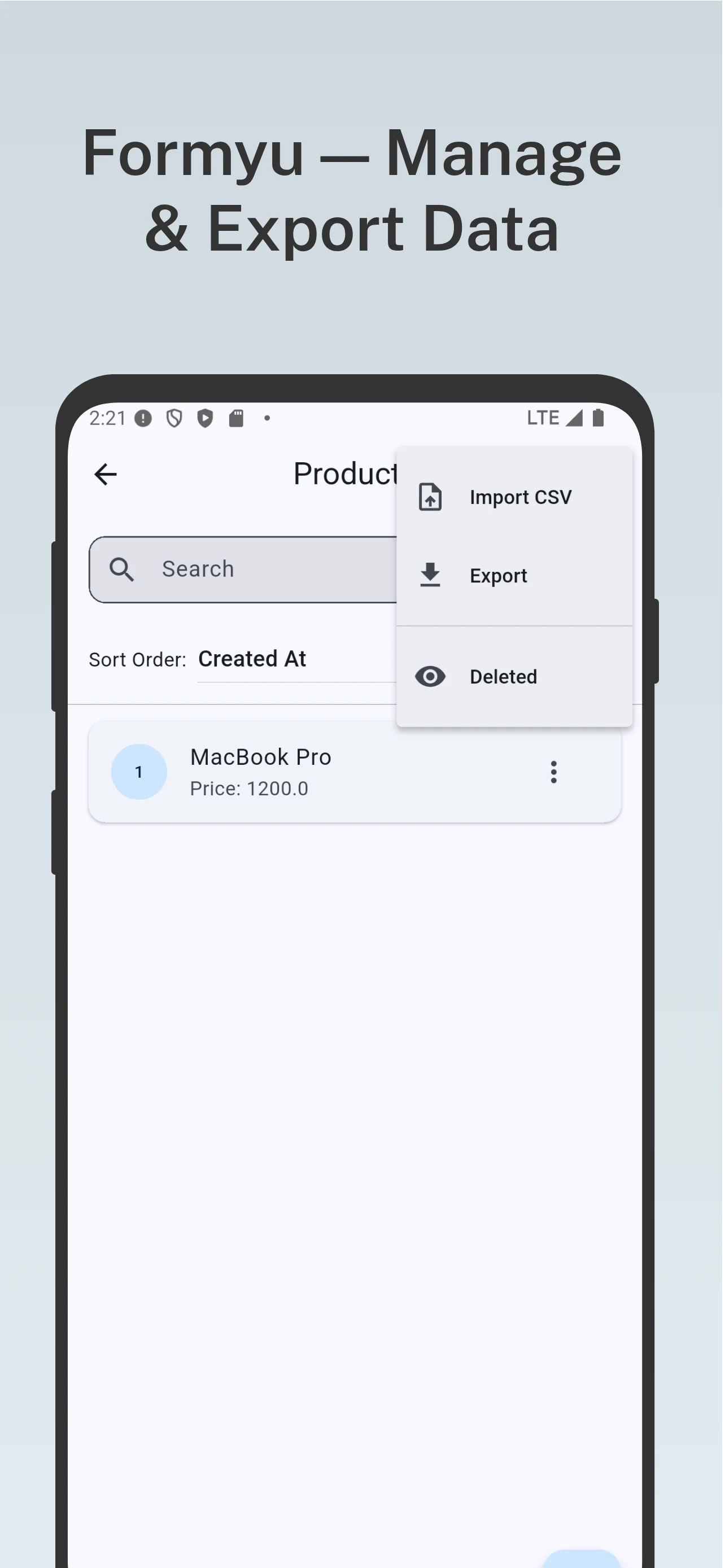 Formyu - Offline Form Builder screenshot
